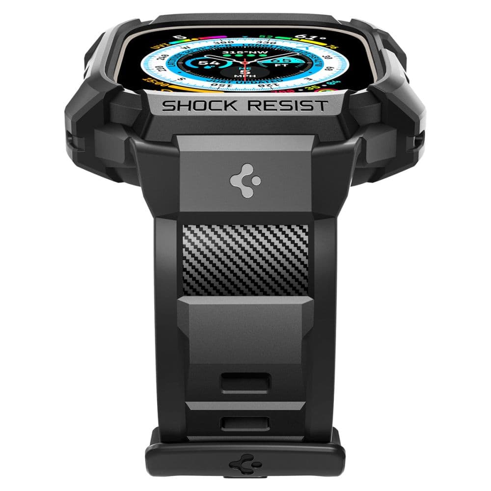 Spigen Rugged Armor Pro Case – Band with case for Apple Watch Ultra 49 mm (Black) 5