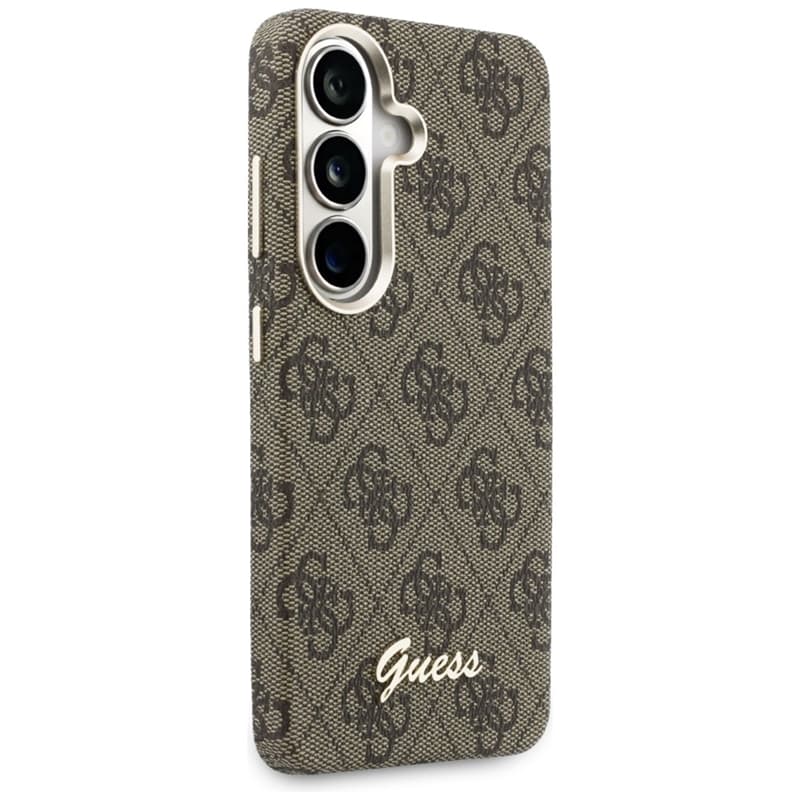 Guess 4G Script MagSafe - Samsung Galaxy S26 Case (Brown) 4