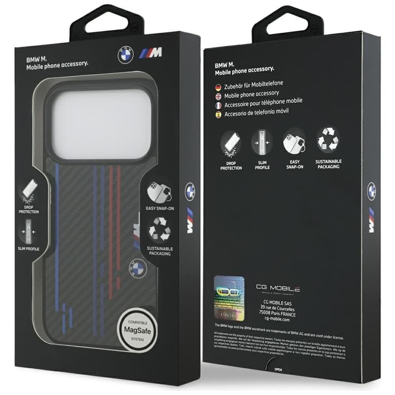 BMW M Kevlar Lines & Logo MagSafe - iPhone 17 Pro Case (Black) 7