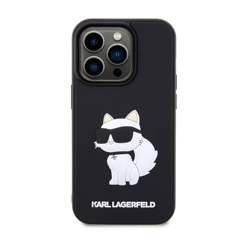 Karl Lagerfeld 3D Rubber NFT Choupette - Case for iPhone 14 Pro (Black) 3