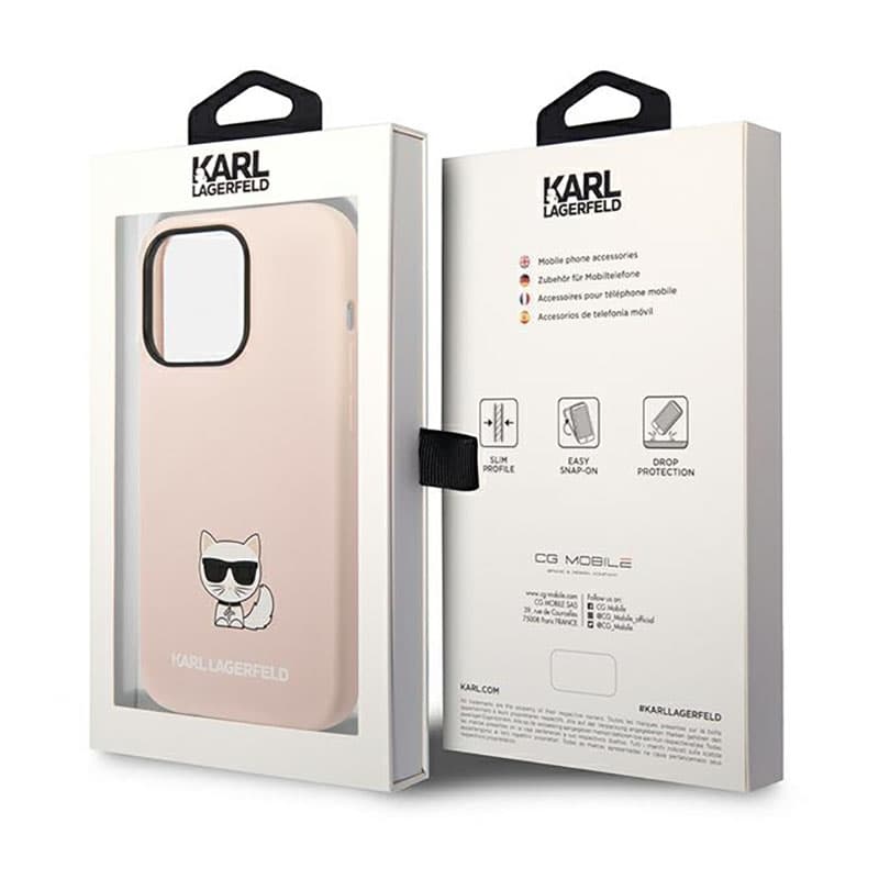 Karl Lagerfeld Choupette Body - Case for iPhone 14 Pro Max (Light Pink) 8