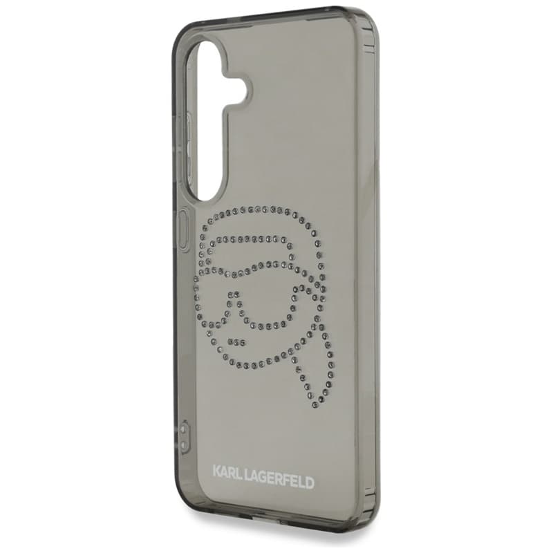 Karl Lagerfeld Rhinestones Karl Head Logo - Case for Samsung Galaxy S25 (Black) 6