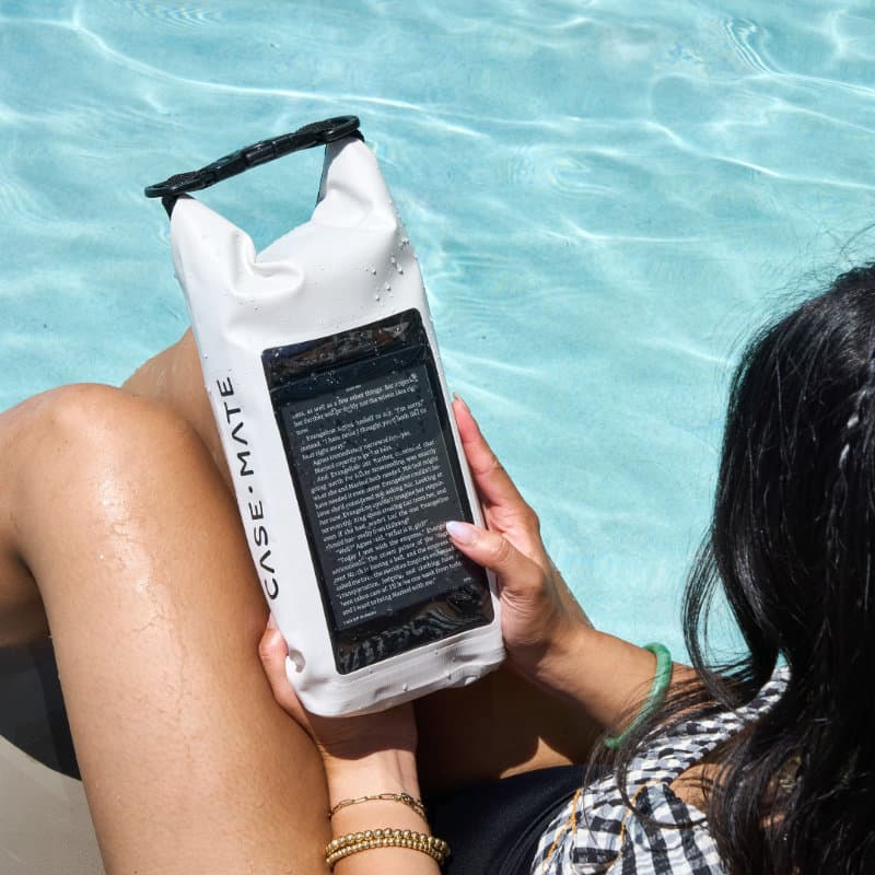 Case-Mate Waterproof Mini Phone Bucket Dry Bag - Waterproof bag with phone pocket up to 7" (Soap Bubble) 8