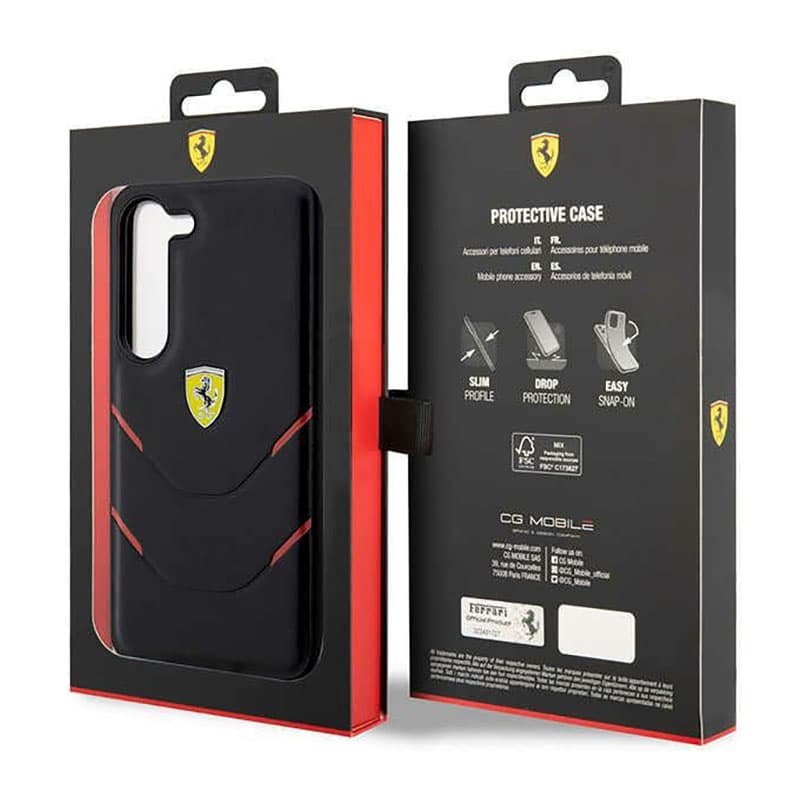 Ferrari Hot Stamp Lines - Case for Samsung Galaxy S23 (Black) 8