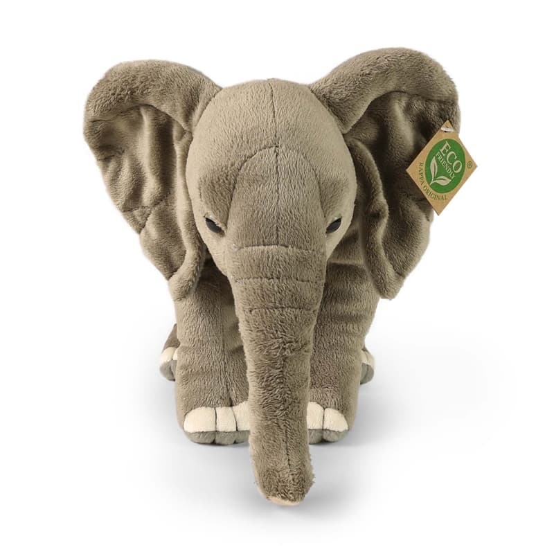 Rappa - Plush Realistic Toy African Elephant 28 cm Eco-Friendly 2