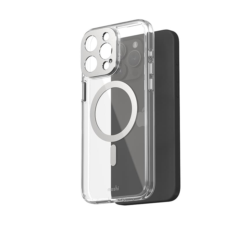 Moshi iGlaze MagSafe - Case for iPhone 15 Pro Max (Luna Silver) 3