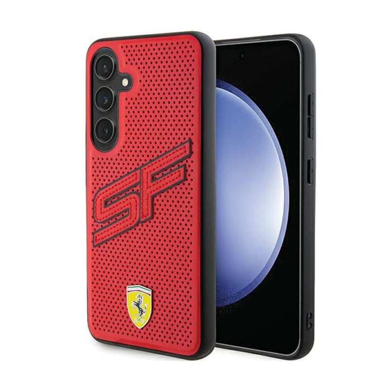 Ferrari Big SF Perforated - Case for Samsung Galaxy S24+ (Red) 1