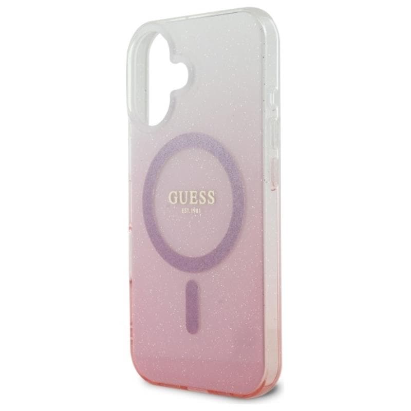 Guess IML Glitter Gradient MagSafe - Case for iPhone 16 Plus (Pink) 6
