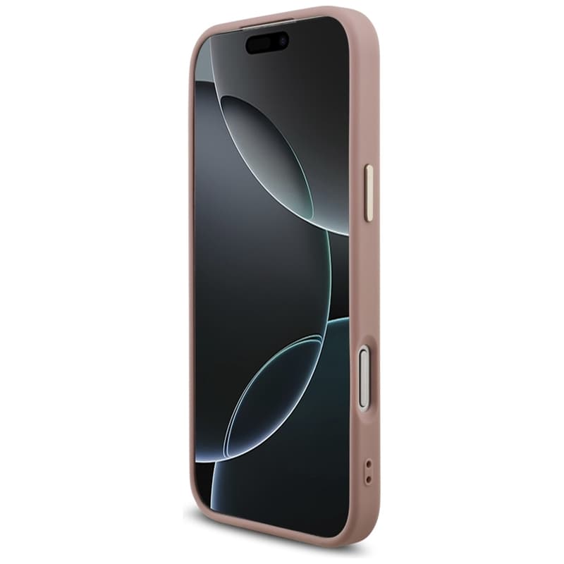 Guess Fixed Glitter Big 4G Metal Frame - Case iPhone 17 Pro Max (pink) 5