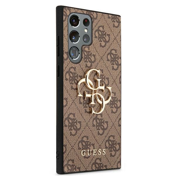 Guess 4G Big Metal Logo - Sasmung Galaxy S22 Ultra (Brown) 4