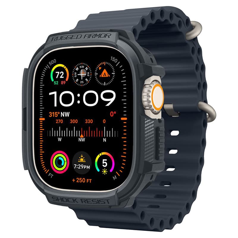 Spigen Rugged Armor - Case for Apple Watch Ultra 1/2 49 mm (Dark Grey) 3