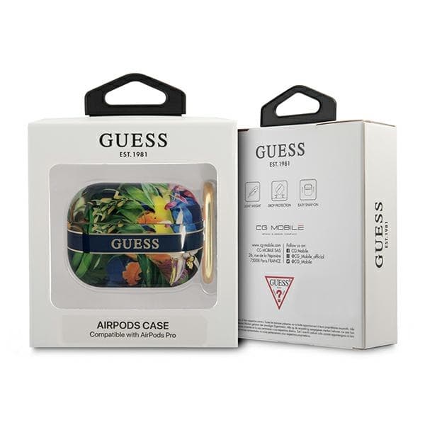 Guess Flower – Case for Airpods Pro (Blue) 3
