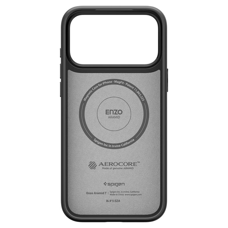 Spigen Enzo Aramid T Mag MagSafe - Case for iPhone 17 Pro Max (Black) 4