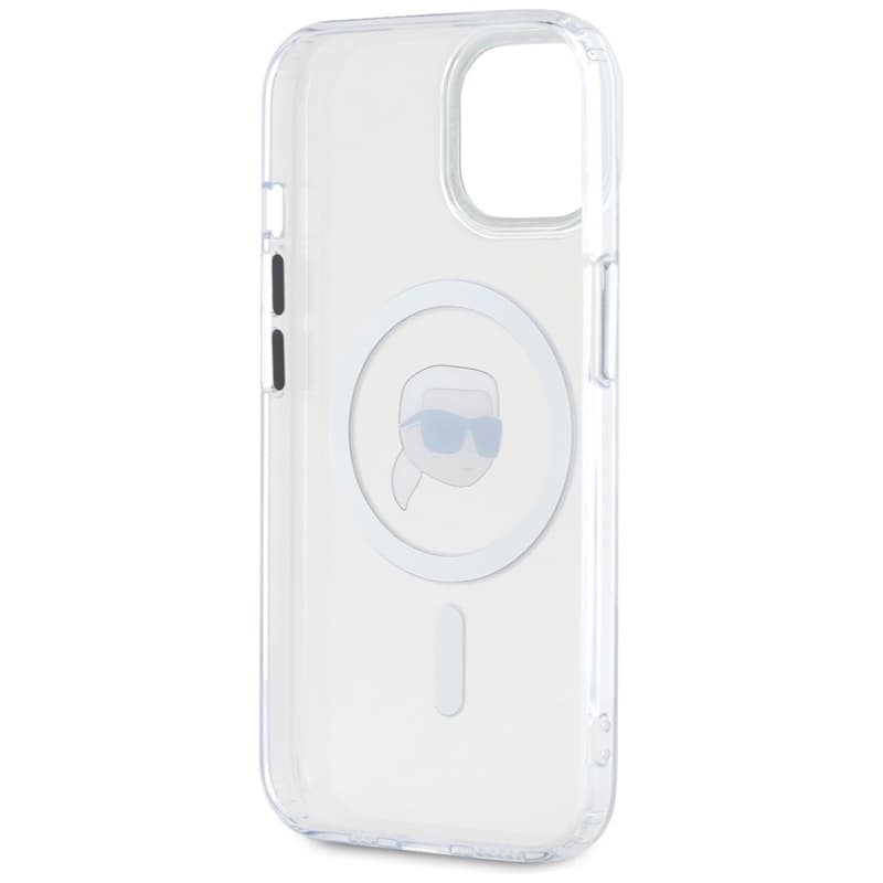 Karl Lagerfeld IML Metal Karl Head MagSafe - Case for iPhone 15 Plus (white) 7