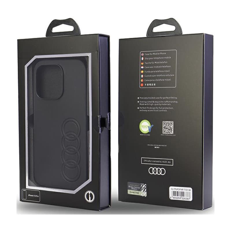 Audi Synthetic Leather - Case for iPhone 14 Pro (Black) 7