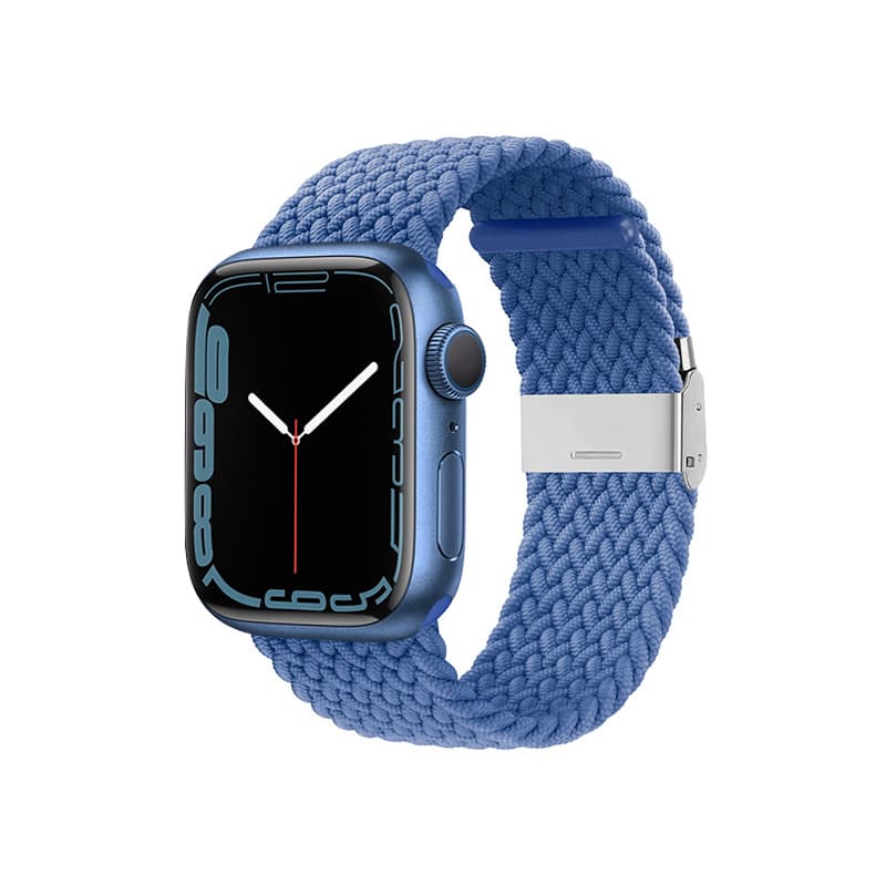 Crong Wave Band – Braided Apple Watch Strap 44/45/46/49mm (Blue) 4