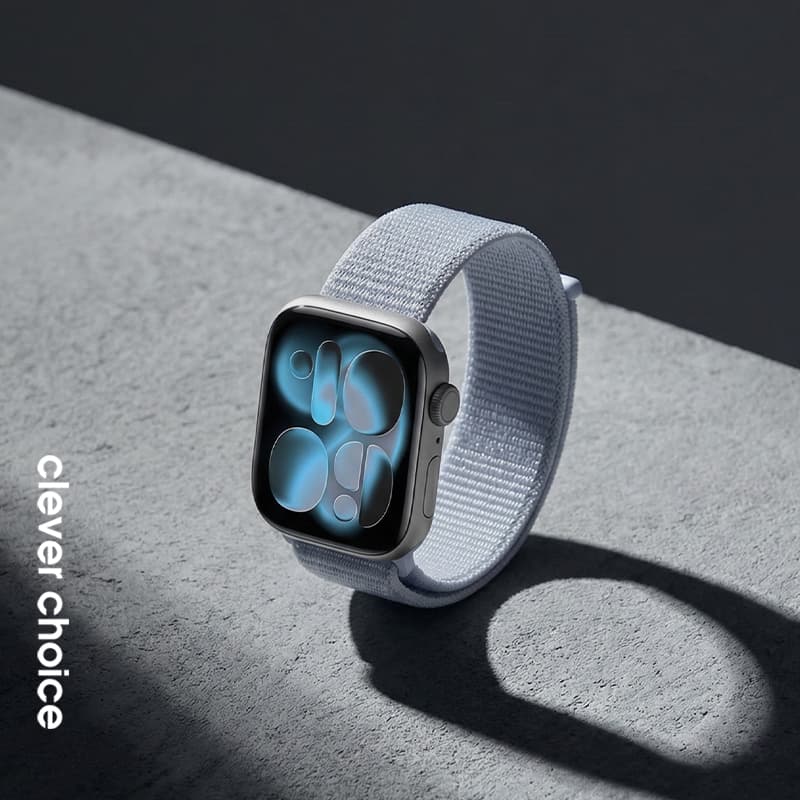 Crong Nylon - Sport Band for Apple Watch 38/40/41/42 mm (Cool Blue) 3
