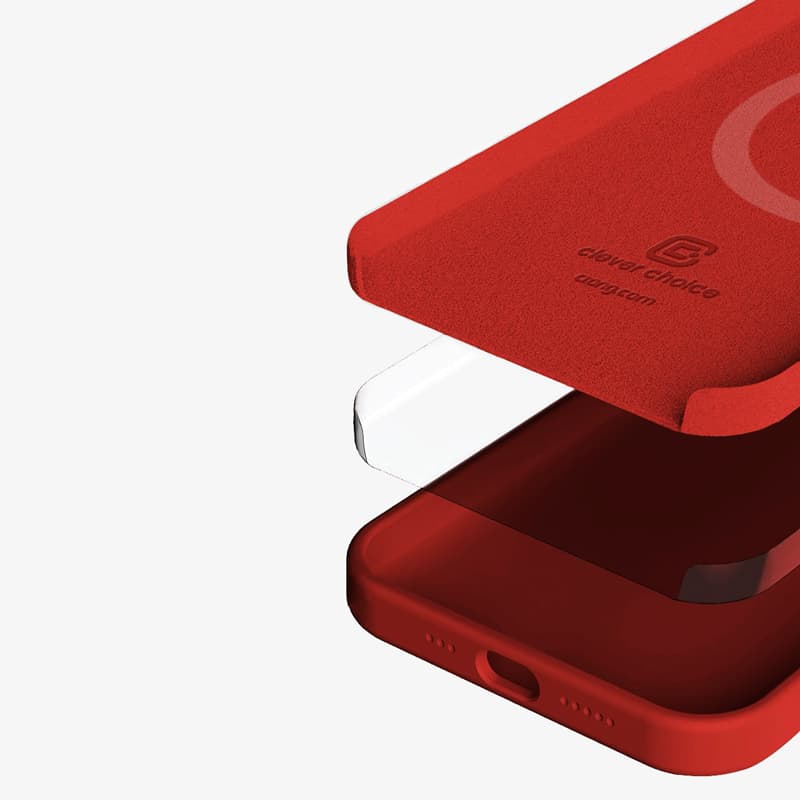 Crong Color Cover Magnetic - iPhone 13 Pro MagSafe Case (Red) 4