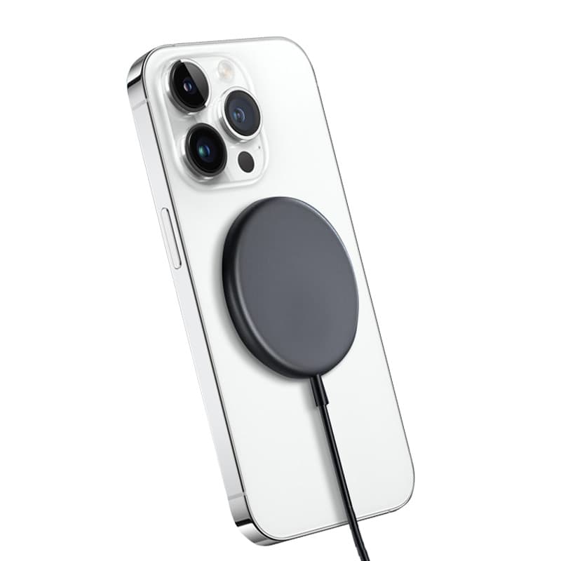 Crong MagSpot Wireless Charger – Aluminum MagSafe 15W Inductive Charger (Graphite) 1