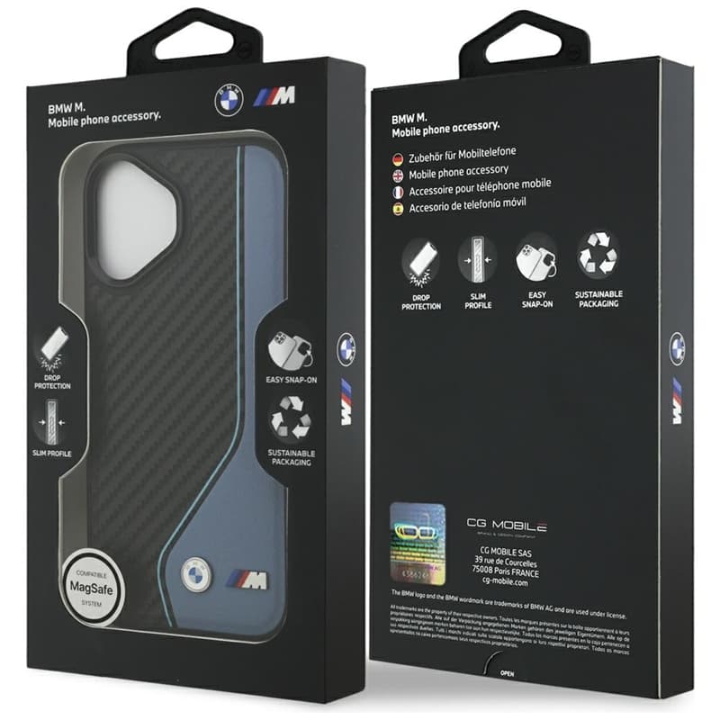 BMW M Carbon Logo MagSafe - Case iPhone 17 (blue) 8