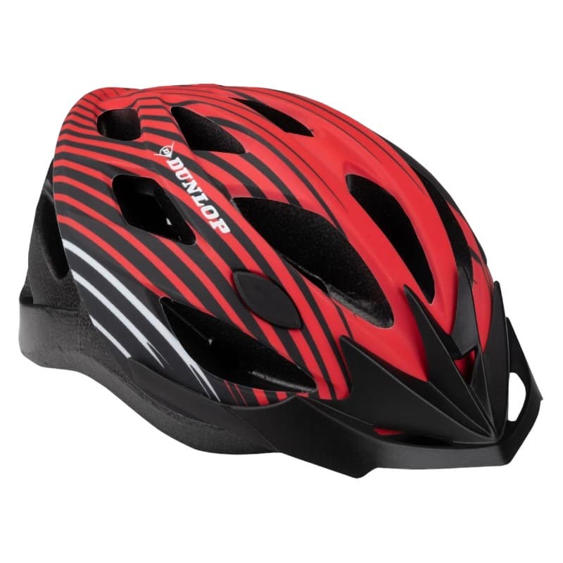 Dunlop - Adjustable MTB Bike Helmet Size M 55-58 cm (Red-Black) 2