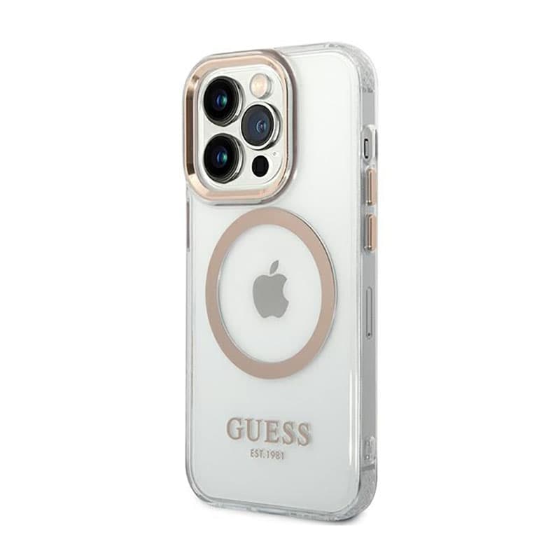 Guess Metal Outline MagSafe - Case for iPhone 14 Pro Max (Clear) 2