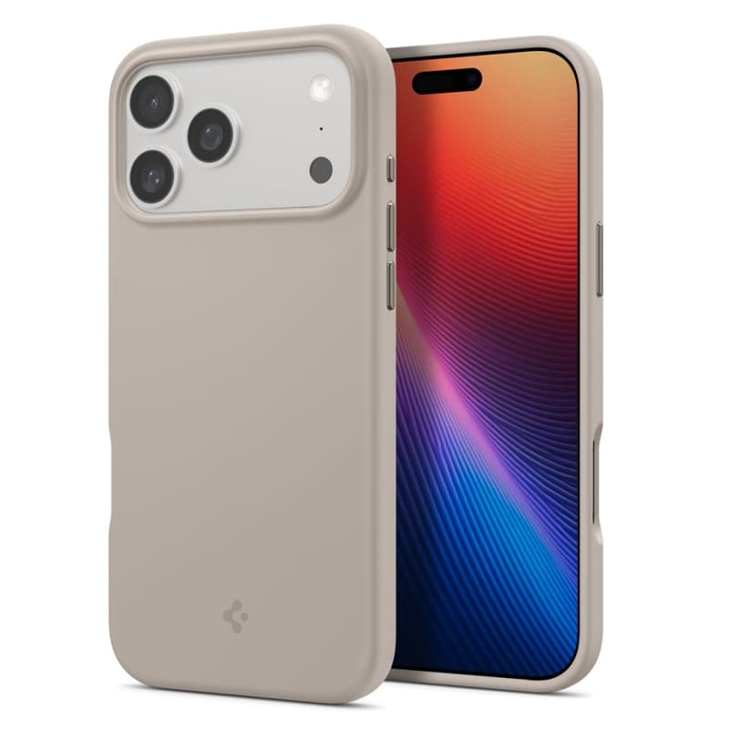 Spigen Silicone Fit Mag MagSafe - Case for iPhone 17 Pro Max (Stone)