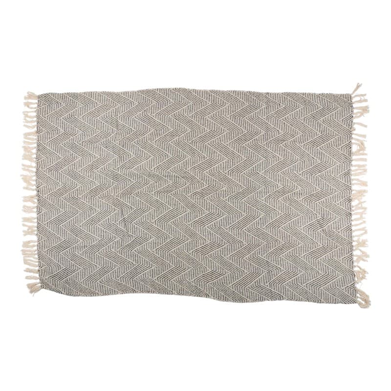 Arti Casa - Herringbone Cotton Blanket 130x170 cm (Black / White) 2
