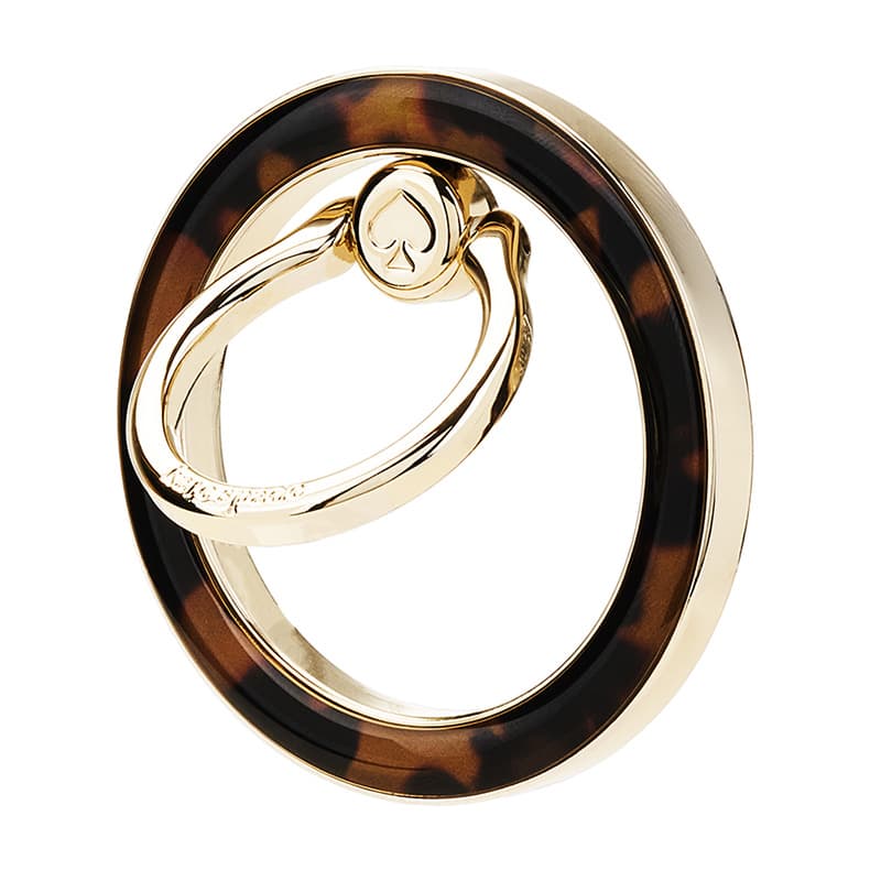 Kate Spade New York Magnetic Ring Stand - MagSafe finger holder with stand function (Tortoiseshell) 3