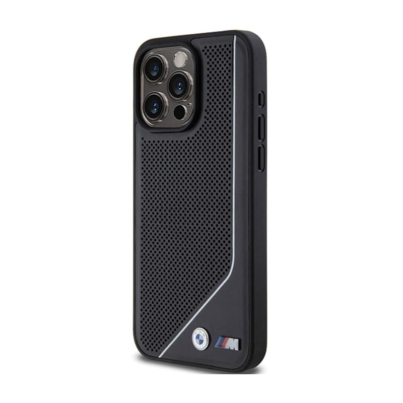 BMW Perforated Twisted Line MagSafe - Case for iPhone 15 Pro (black) 2