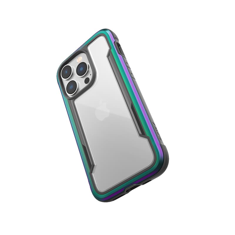 X-Doria Raptic Shield - Aluminum Case for iPhone 14 Pro (Drop-Tested 3m) (Iridescent) 4