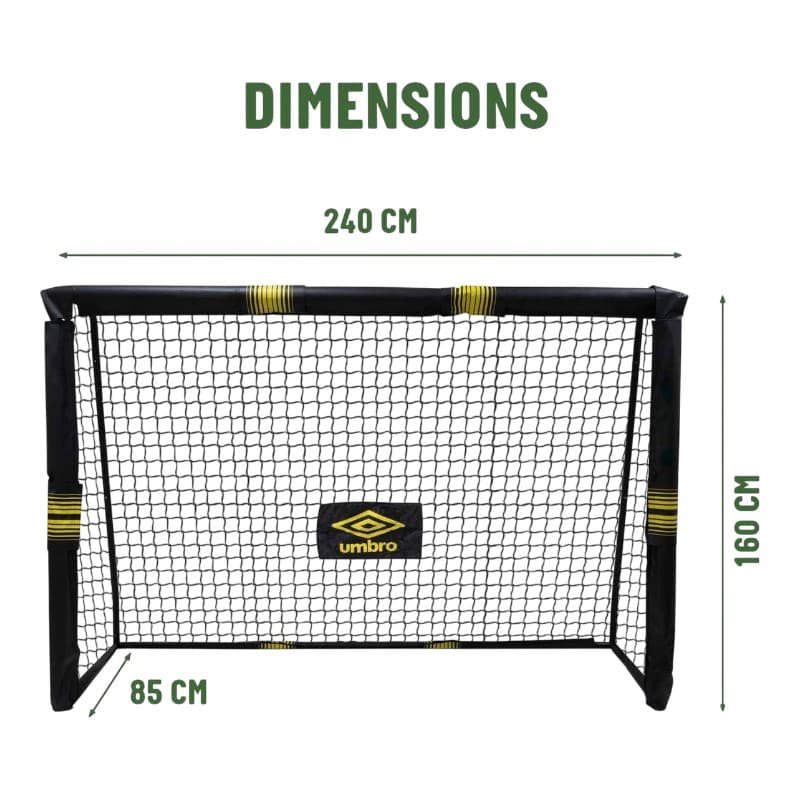 Umbro - Metal football goal with net 240x160x85 cm 3