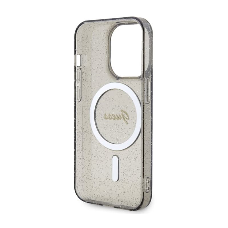 Guess Glitter Gold MagSafe - Case for iPhone 14 Pro Max (Black) 7