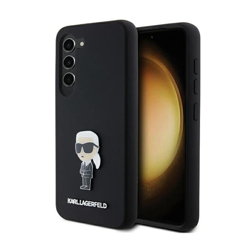 Karl Lagerfeld Silicone Ikonik Metal Pin - Case Samsung Galaxy S24 (czarny) 1