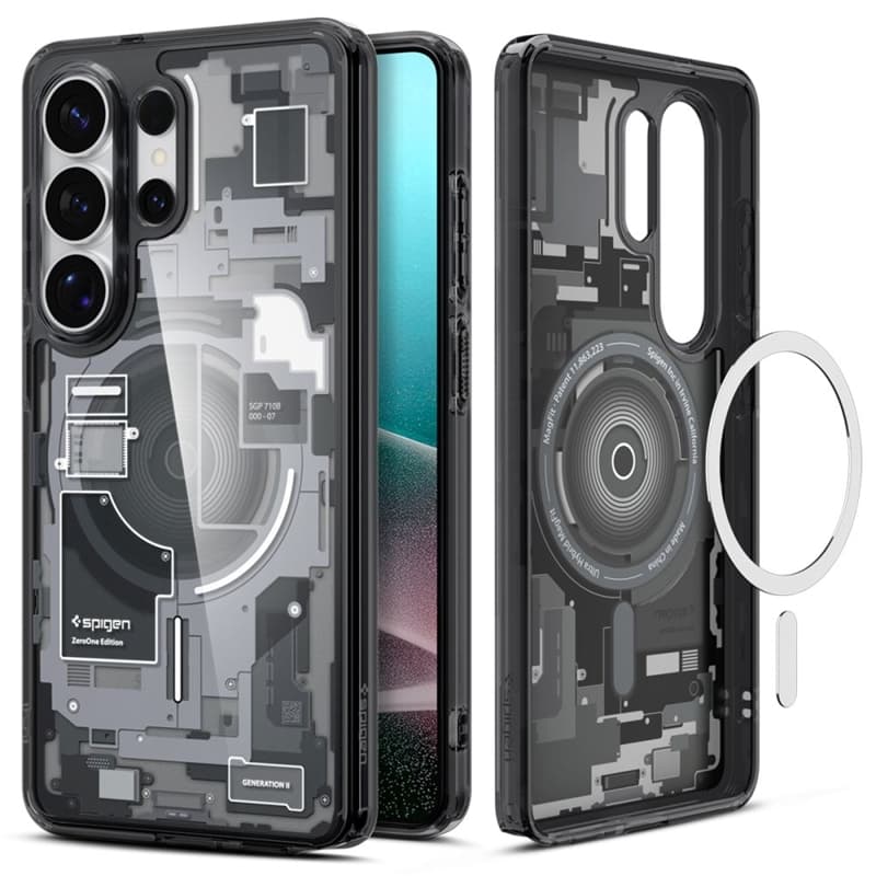 Spigen Ultra Hybrid Mag MagSafe - Case for Samsung Galaxy S26 Ultra (Zero One Black) 2