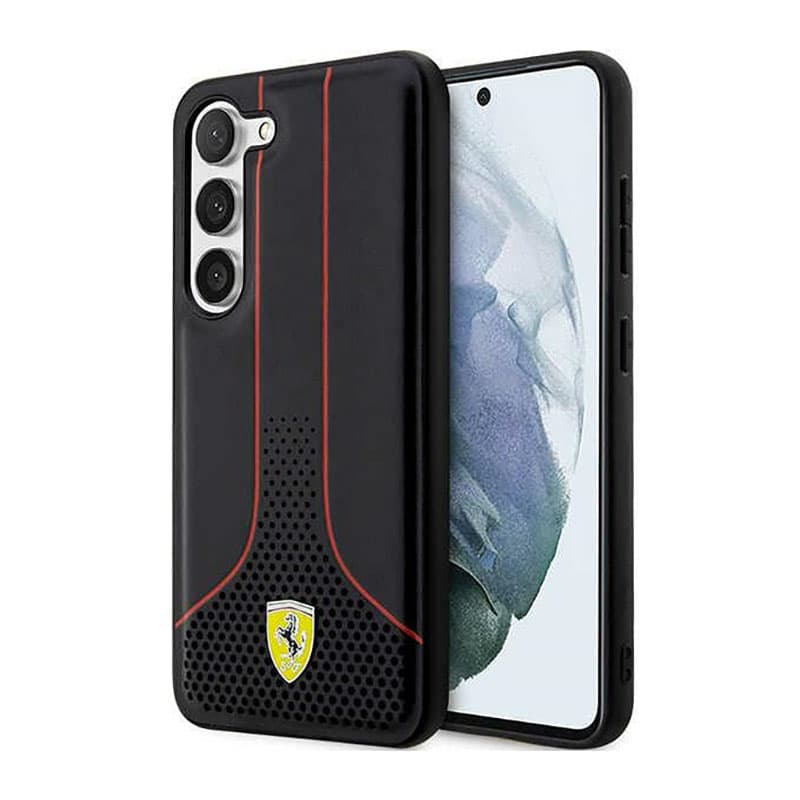 Ferrari Perforated 296P Collection - Case for Samsung Galaxy S23 (Black) 1
