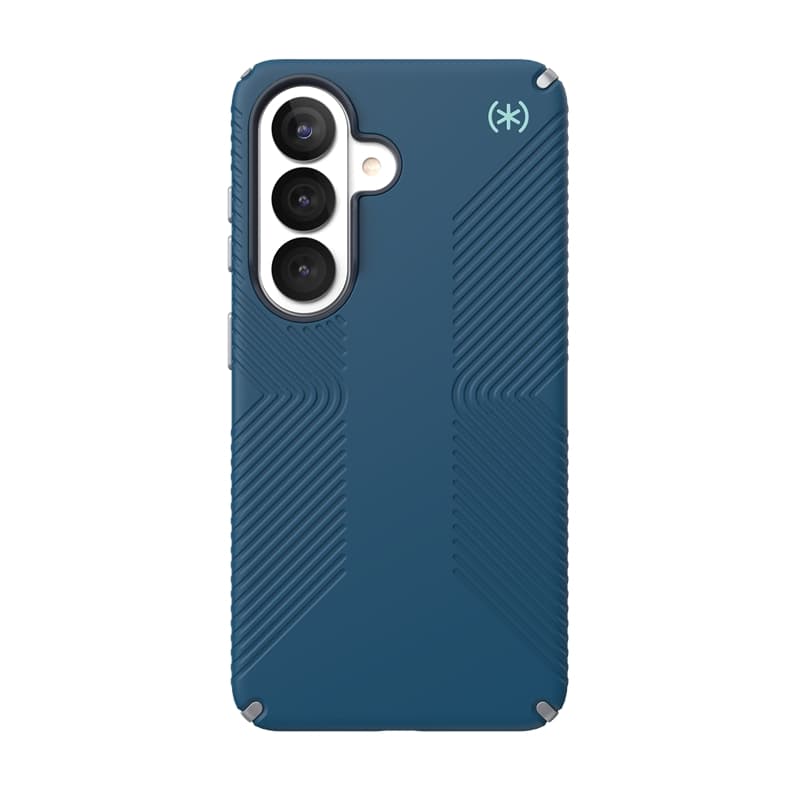 Speck Presidio2 Grip Magnet - Samsung Galaxy S26 MagSafe Case (Deep Sea/Silver Metallic/Spell Blue) 7