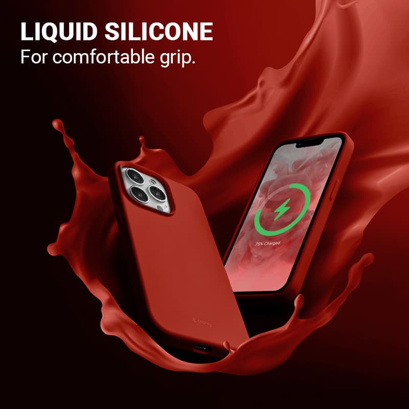 Crong Color Cover Magnetic - iPhone 13 Pro MagSafe Case (Red) 5