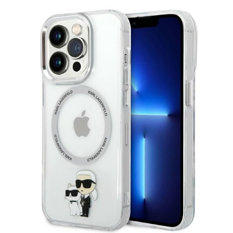 Karl Lagerfeld IML NFT Karl & Choupette MagSafe - Case for iPhone 14 Pro (Clear) 1