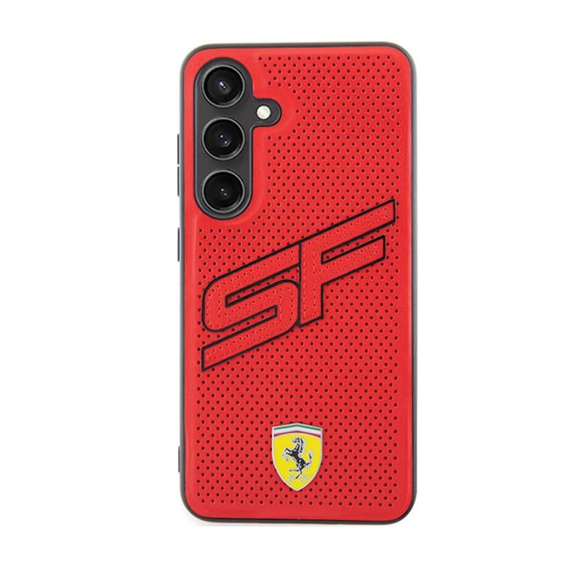 Ferrari Big SF Perforated - Case for Samsung Galaxy S24+ (Red) 3
