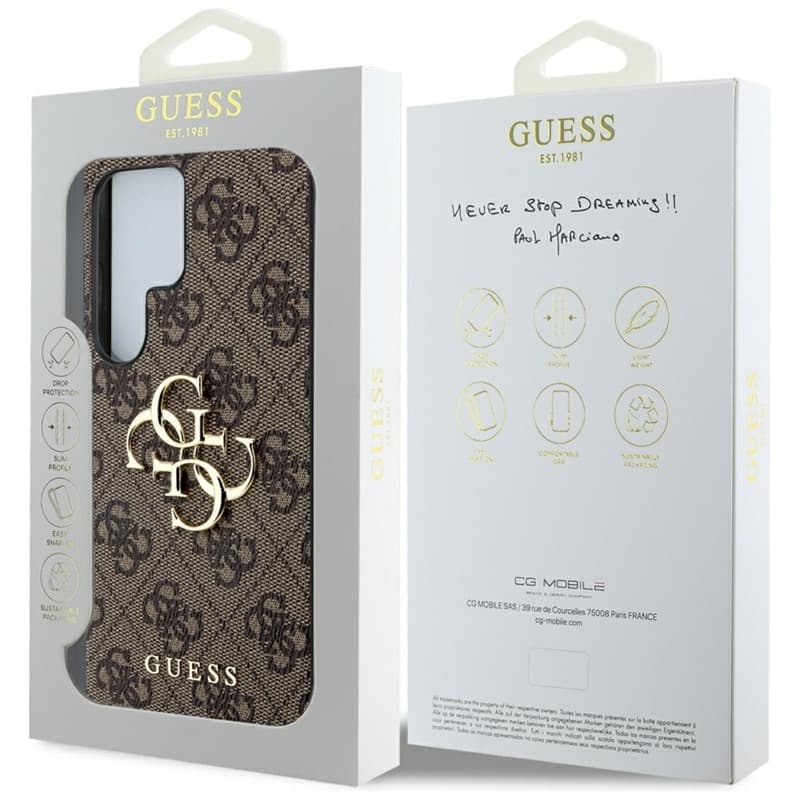 Guess Big 4G Logo Classic Logo - Case for Samsung Galaxy S25 Ultra (brown) 8