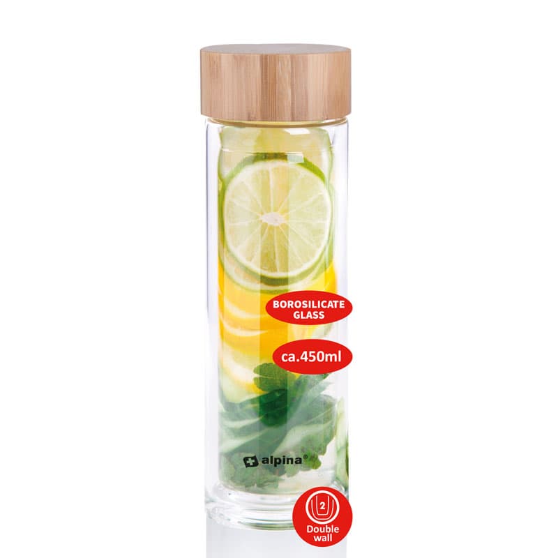 Alpina - Thermal glass bottle (double wall) 450 ml 8