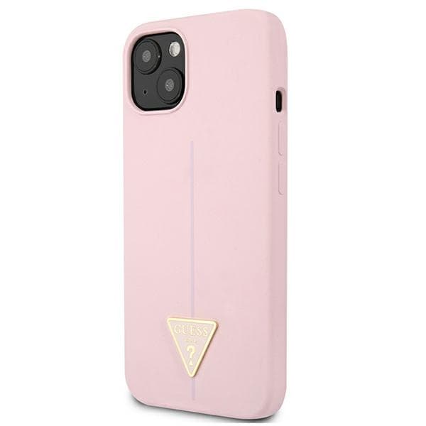 Guess Silicone Triangle Logo - Cover iPhone 13 mini (Purple) 2