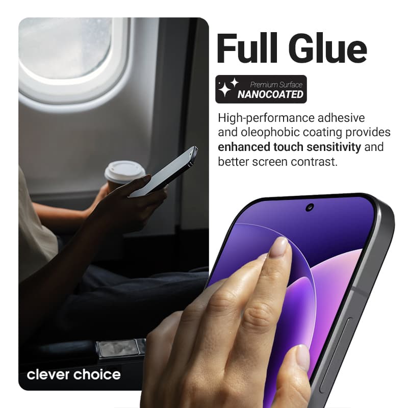 Crong 3D Armour Glass Lite - Full Glue Tempered Glass for Honor 600 Lite 5G 4