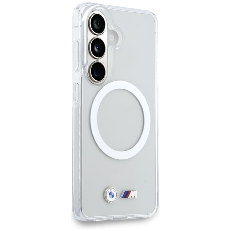 BMW IML Shockproof Metal Logo MagSafe - Samsung Galaxy S26 Case (Transparent) 4