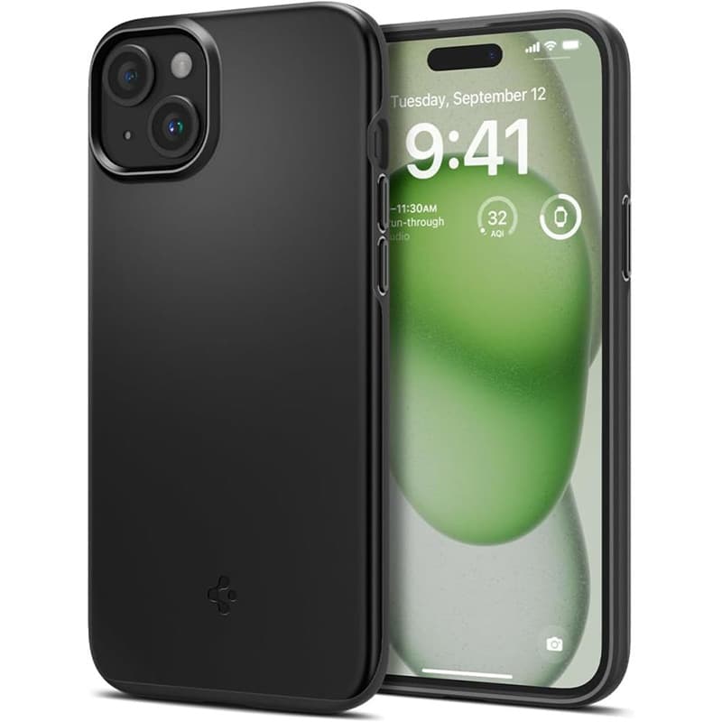Spigen Thin Fit - Case for iPhone 15 Plus (Black) 1