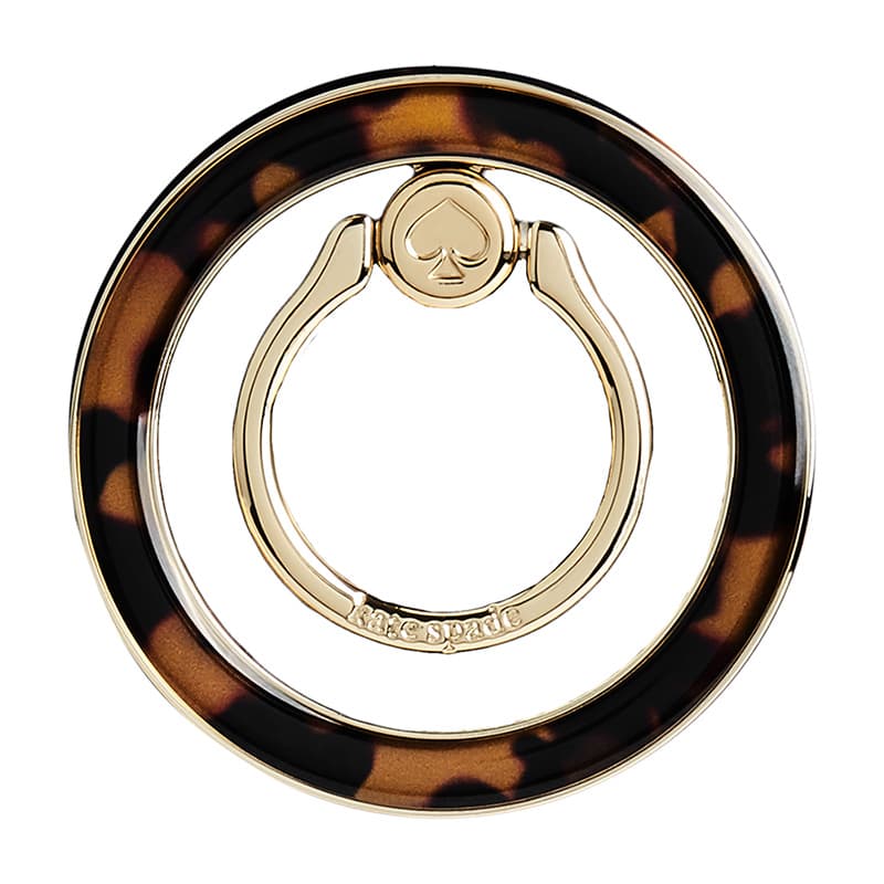 Kate Spade New York Magnetic Ring Stand - MagSafe finger holder with stand function (Tortoiseshell) 4