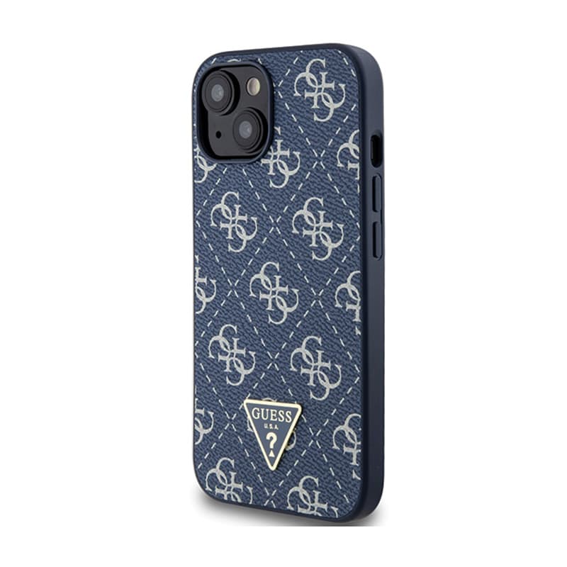 Guess 4G Triangle Metal Logo - Case for iPhone 15 Plus (blue) 2