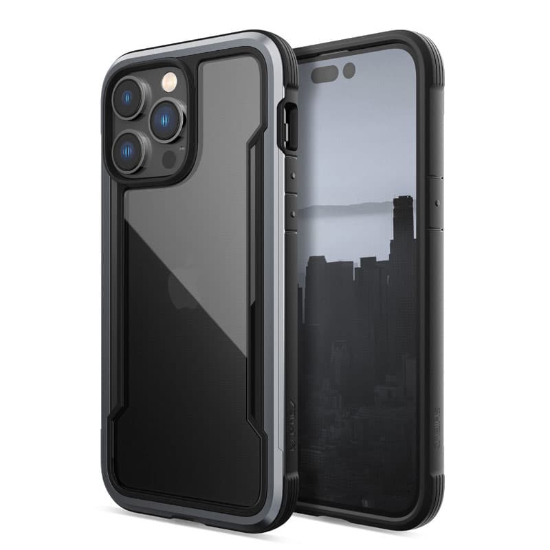 X-Doria Raptic Shield - Aluminum Case for iPhone 14 Pro Max (Drop-Tested 3m) (Black) 5