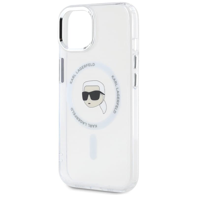 Karl Lagerfeld IML Metal Karl Head MagSafe - Case for iPhone 15 Plus (white) 6